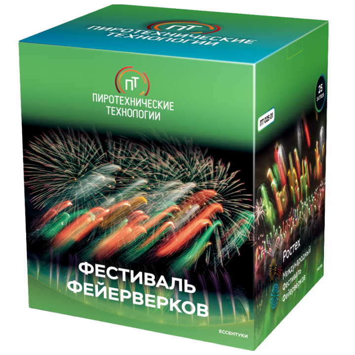 Купить Средние батареи салютов Фестиваль фейерверков-25 в Бердске