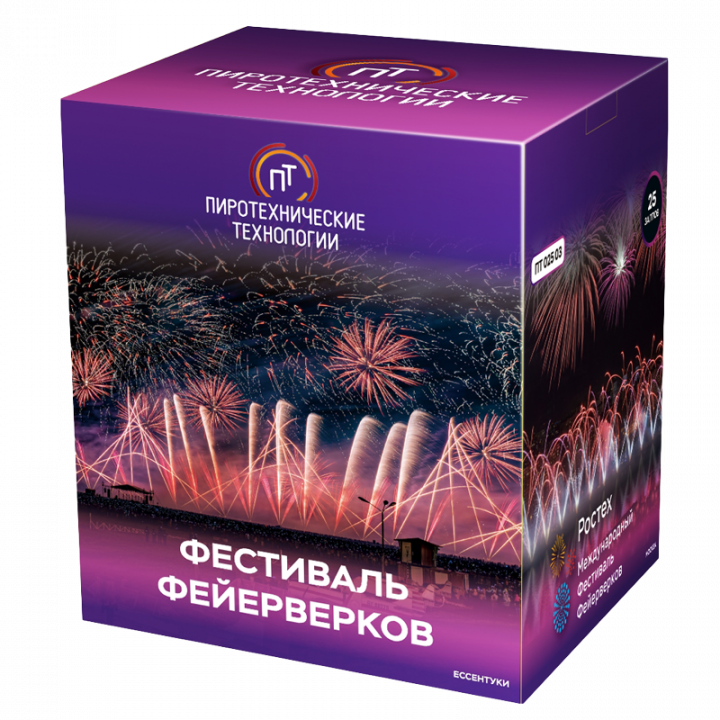 Купить Средние батареи салютов Фестиваль фейерверков-25 в Бердске